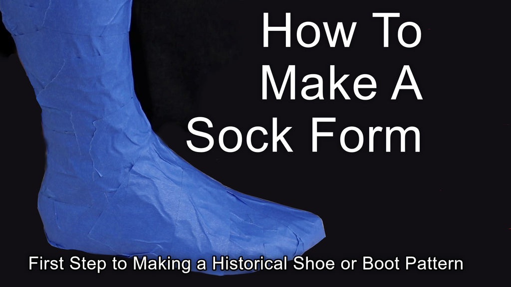 How to Make shoe or boot patterns using a sock