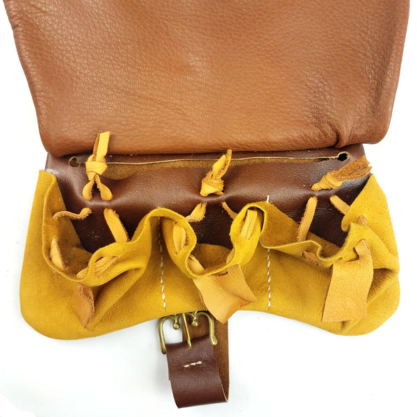 Dordrecht Leather Medieval Belt Pouch - LARP belt pouch, medieval girdle purse, historical reenactment leather, middle ages belt pouch, Renaissance belt pouch, SCA belt pouch, LARP belt pouch, cosplay belt pouch
