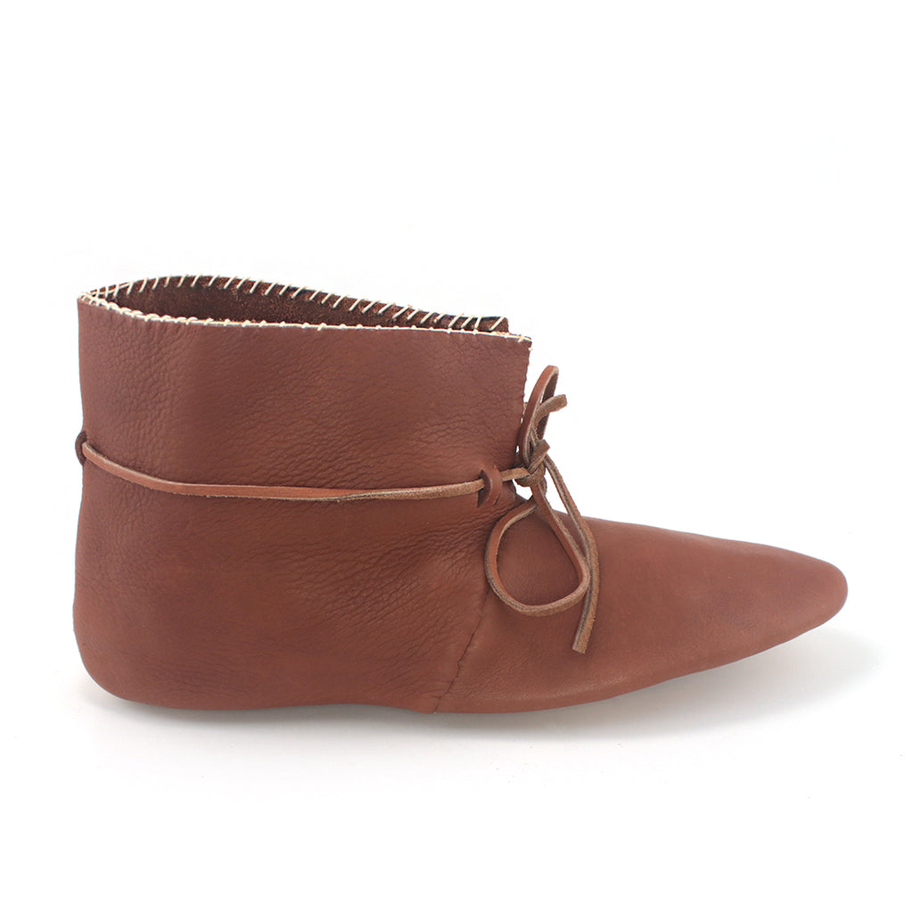 Haithabu Viking Turn Shoes - Viking age shoes, Saxon shoes, turn shoes, historically accurate Viking footwear, reenactment shoes, historical Viking shoes, Norse shoes, viking leather shoes, viking triangle shoes