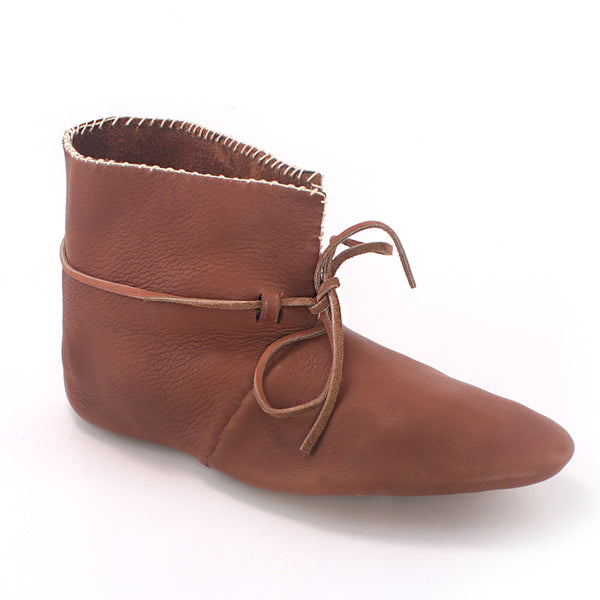 Haithabu Viking Turn Shoes - Viking age shoes, Saxon shoes, turn shoes, historically accurate Viking footwear, reenactment shoes, historical Viking shoes, Norse shoes, viking leather shoes, viking triangle shoes