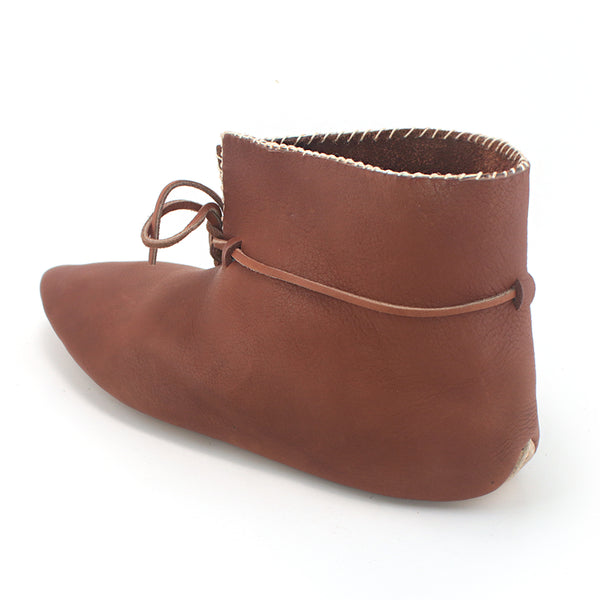 Haithabu Viking Turn Shoes - Viking age shoes, Saxon shoes, turn shoes, historically accurate Viking footwear, reenactment shoes, historical Viking shoes, Norse shoes, viking leather shoes, viking triangle shoes