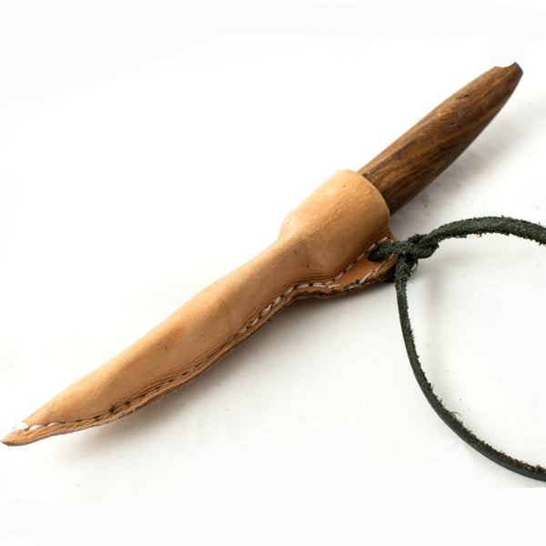 The Saex Small Viking Knife - hand forged iron blade and olive wood handle from an early 7th century Weingarten Viking age knife for viking apron dress