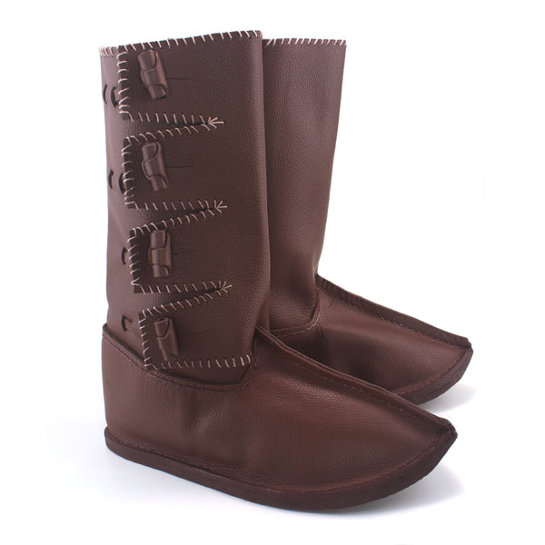 pair view, Baltic Viking leather Boots for Vikings, Rus Vikings, Saxons, comfortable for SCA combat, LARP, Cosplay