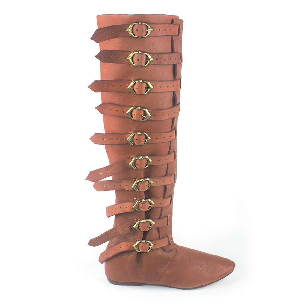 Medieval High Buckle Riding Boots | Boots By Bohemond