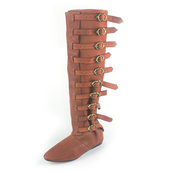 Medieval High Buckle Riding Boots | Boots By Bohemond