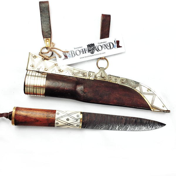 Rus Viking Damascus Knife #56c